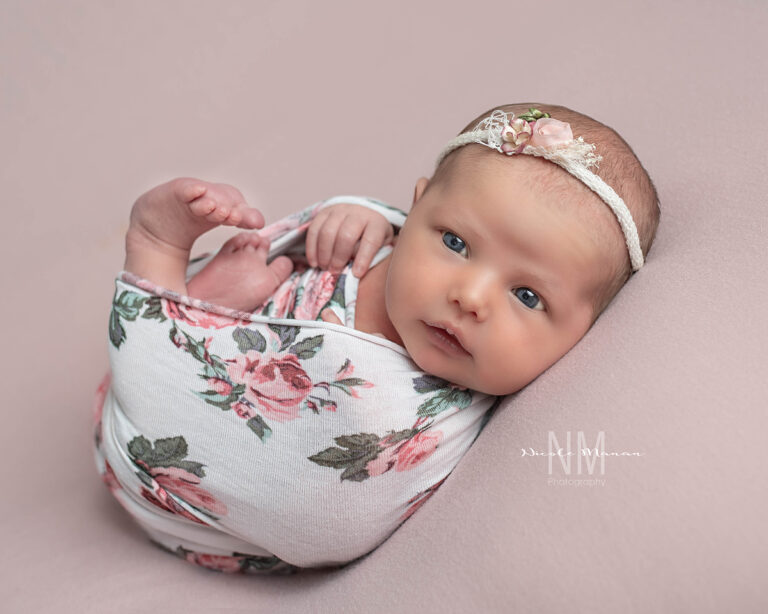 Studio Newborn Session for Baby Girl London